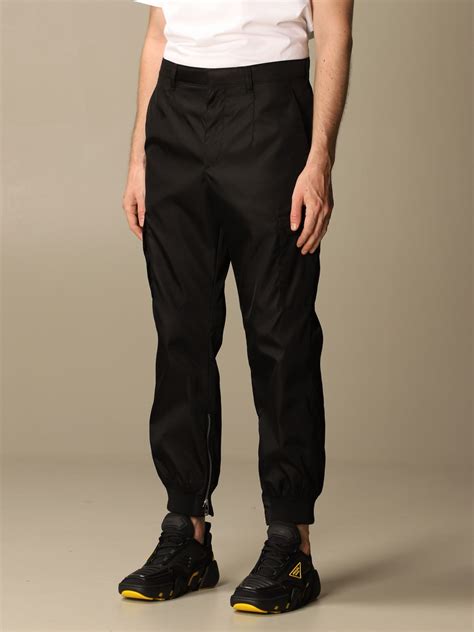 mens prada sweatpants|Prada cargo trousers.